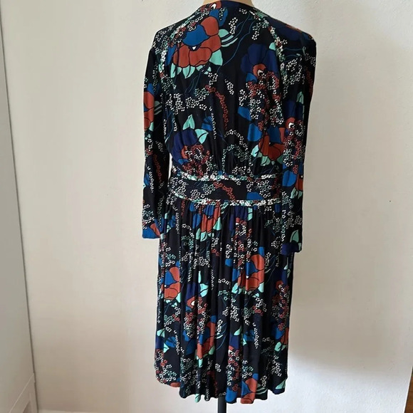 Ba&sh sz 2 Agathe Noir Lady Dress great pre owned cond, v neck side zip viscose - Picture 4 of 8